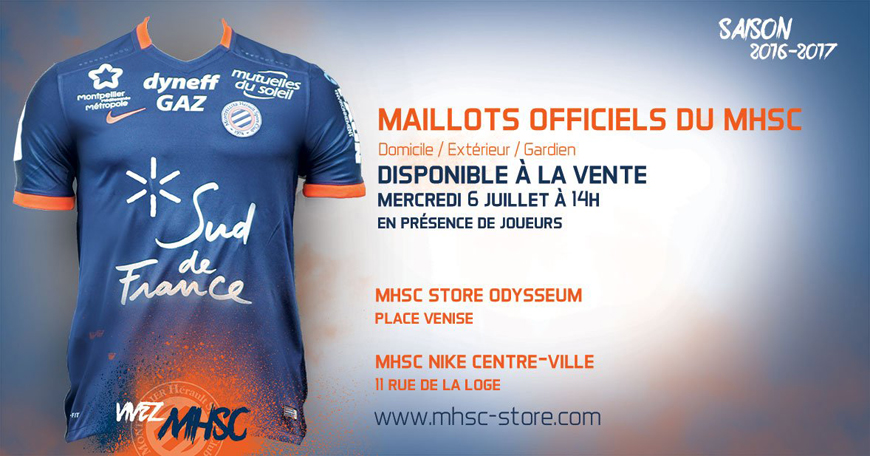 Maillot MONTPELLIER vente